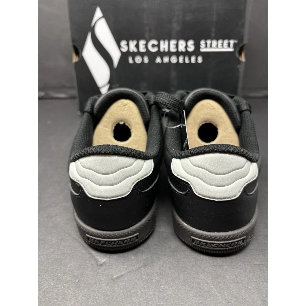 Skechers Los Angeles Zinger Street Black & White Sneaker 405730L, Youth Kids 3